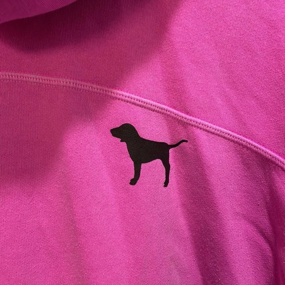 Victoria Secrets Pink Woman’s Hot Pink Sweatshirt With A Mock Turtleneck - Picture 3 of 9